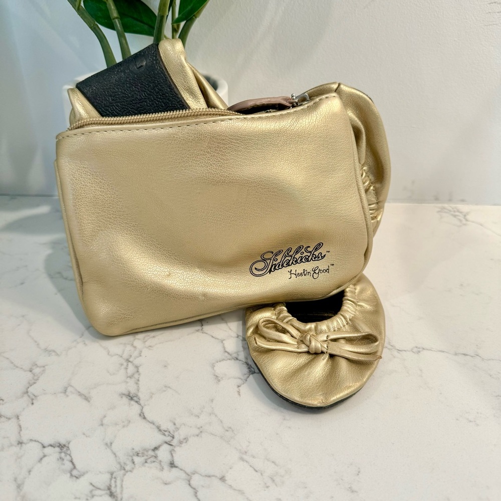 NWT Sidekicks Foldable Ballet Flats